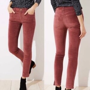 Ann Taylor Loft Modern Skinny Velvet Pants 28/6